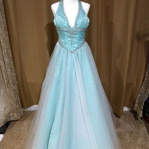 Blue pageant dress